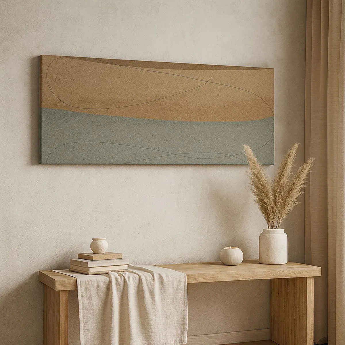 Schilderen op canvas - Horizontale compositie - 100x40 cm