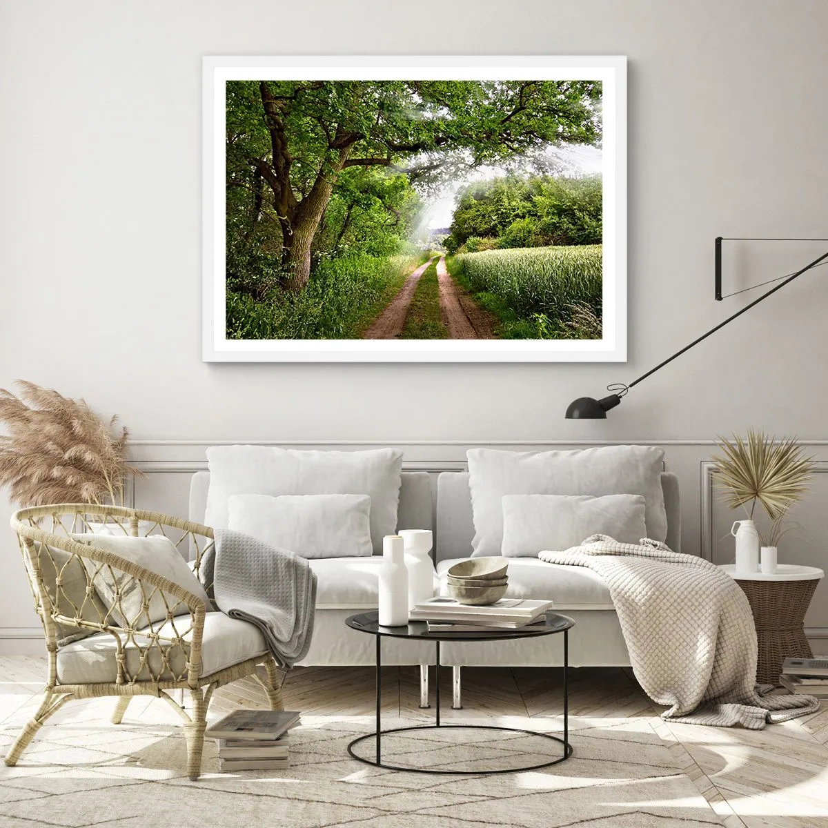 Poster in een witte lijst - Et in Arcadia ego - 100x70 cm