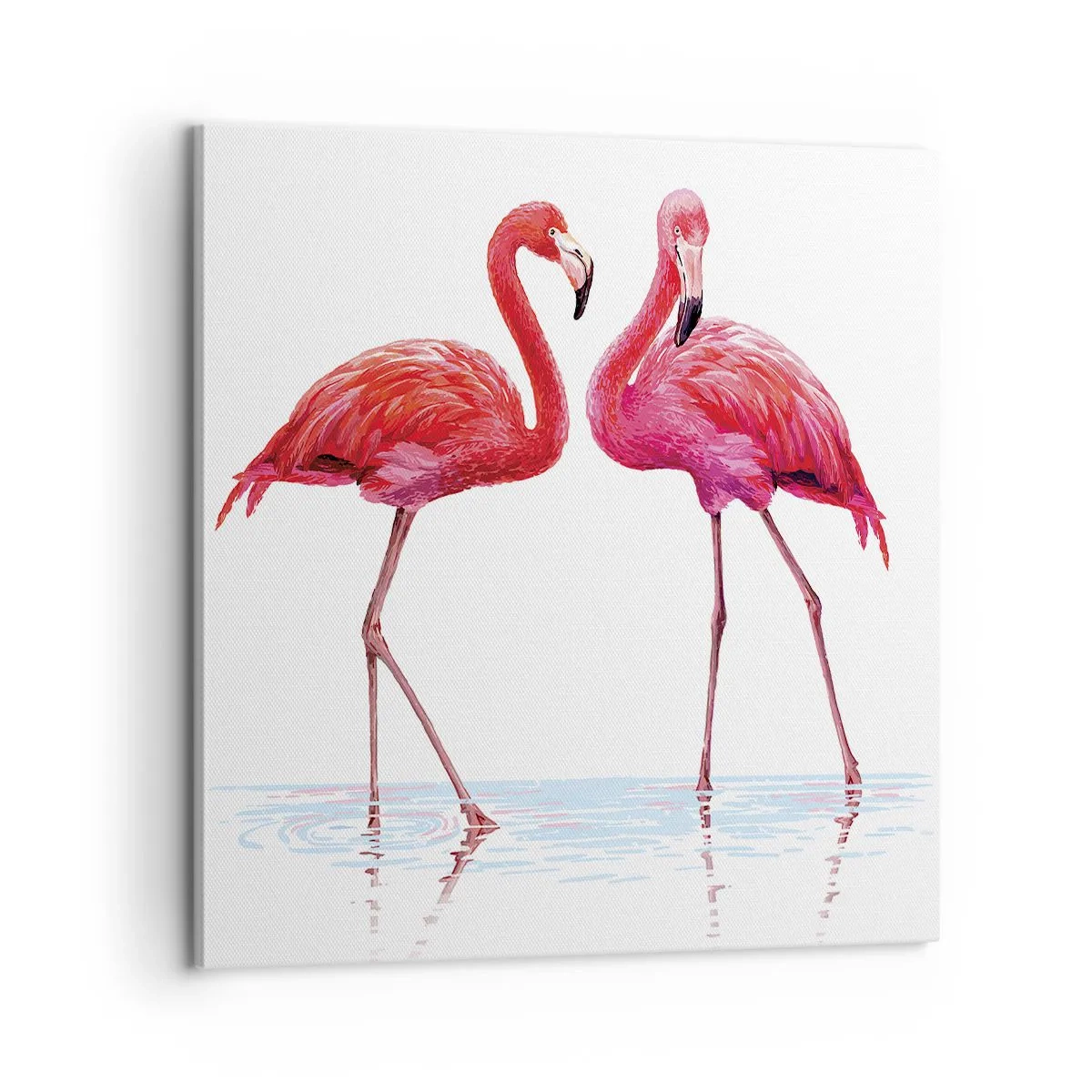 Schilderen op canvas - Roze randez-vous - 60x60 cm