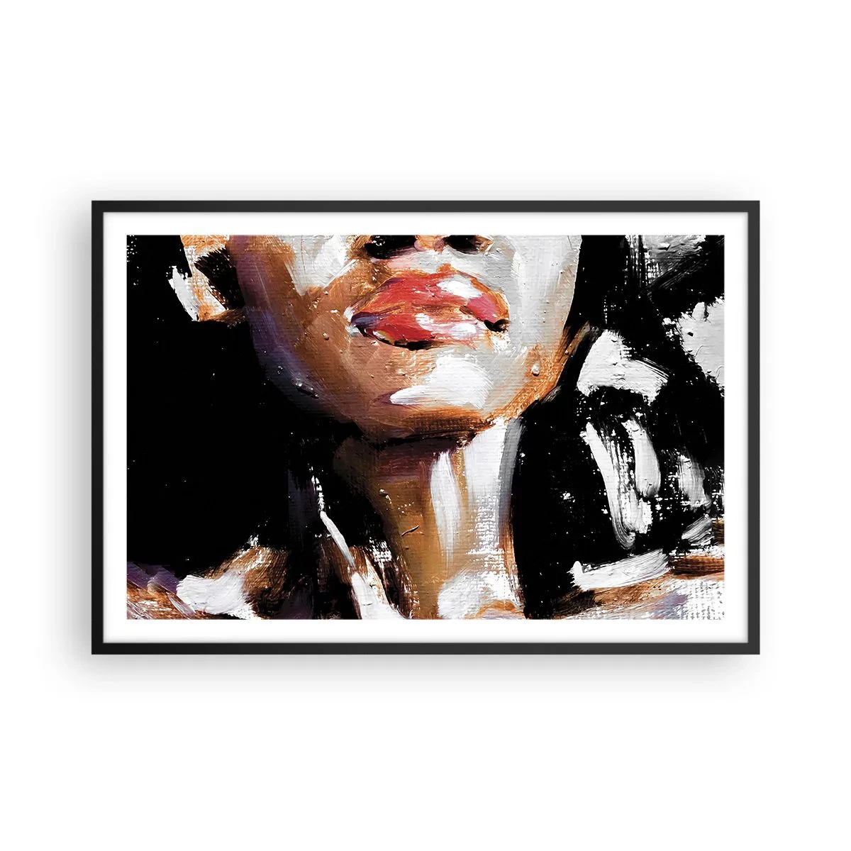 Poster in een zwarte lijst - Trots zonder vooroordelen - 91x61 cm
