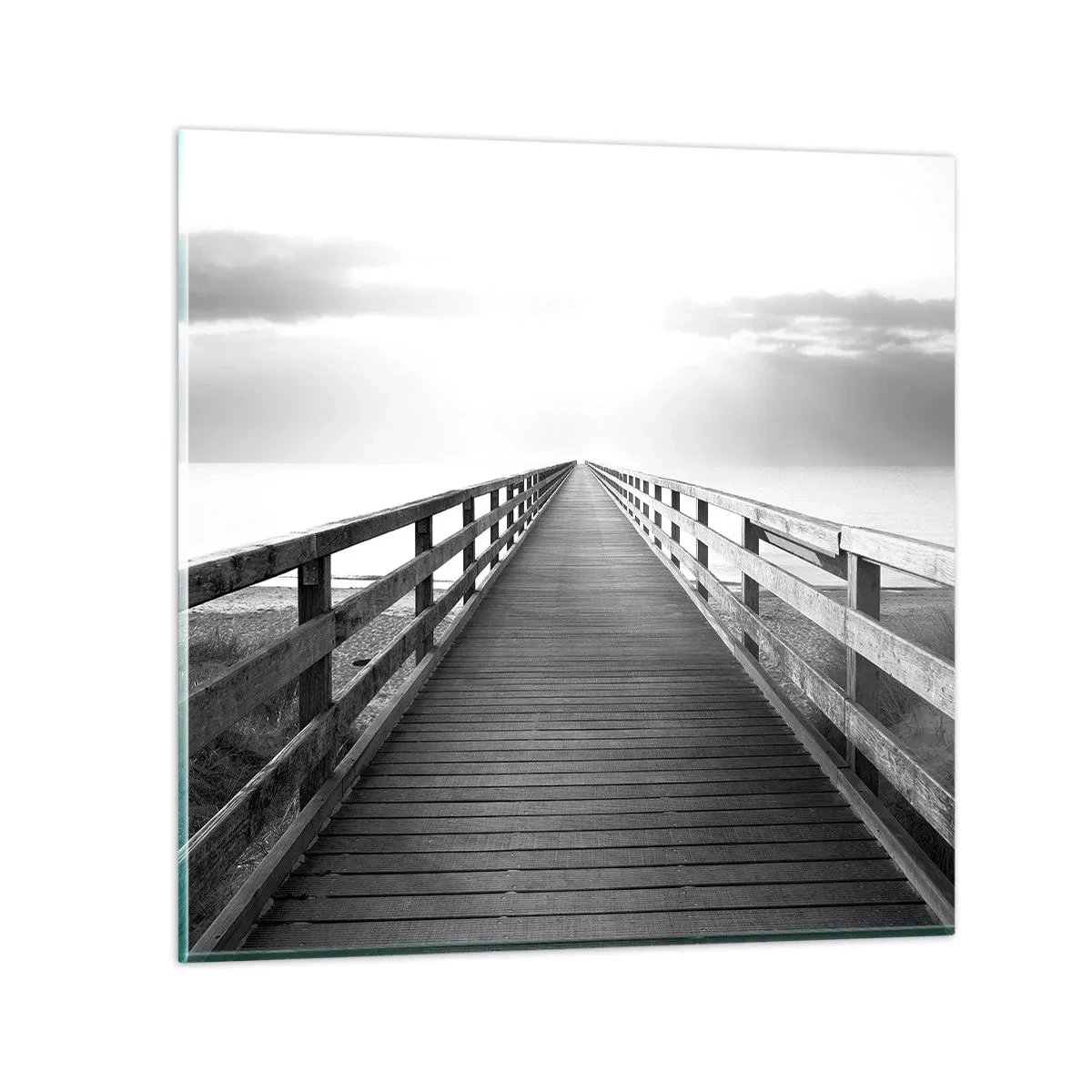 Schilderen op glas - In de verte ... - 70x70 cm