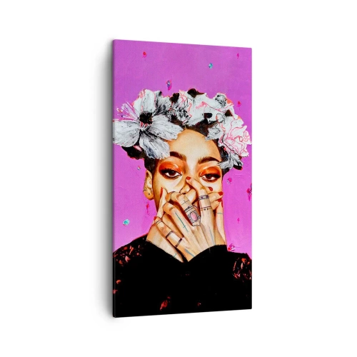 Schilderen op canvas - Een beetje gek - 45x80 cm