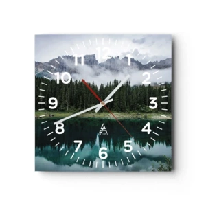 Wandklok - Klok - Stil, stil, laten we het drinkwater niet wakker maken... - 40x40 cm