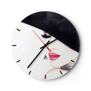 Wandklok - Klok - Elegantie en sensualiteit - 40x40 cm