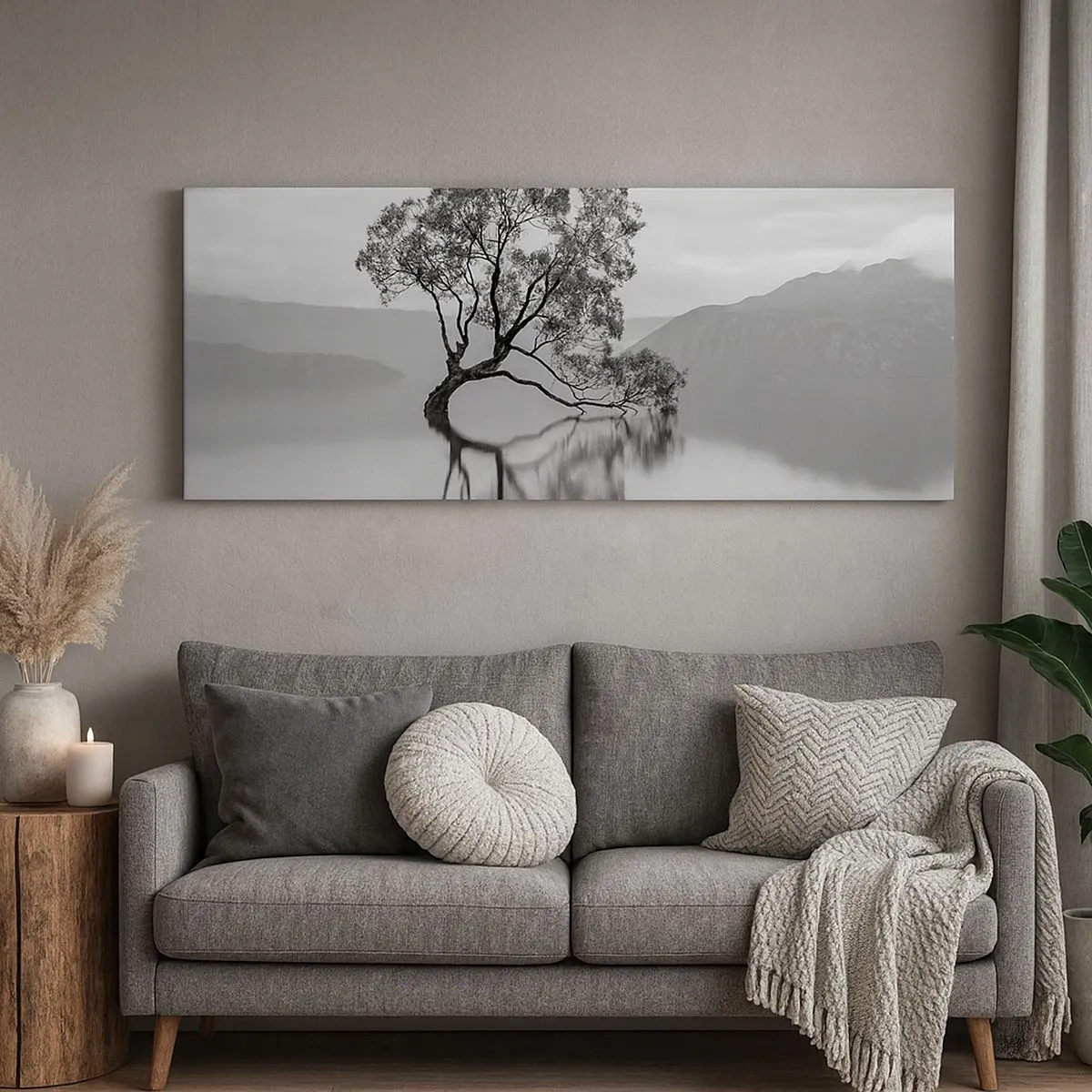 Schilderen op canvas - Er is zo'n land - 100x40 cm