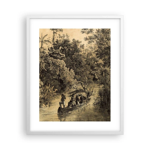 Poster in een witte lijst - Expeditie naar de bron - 40x50 cm