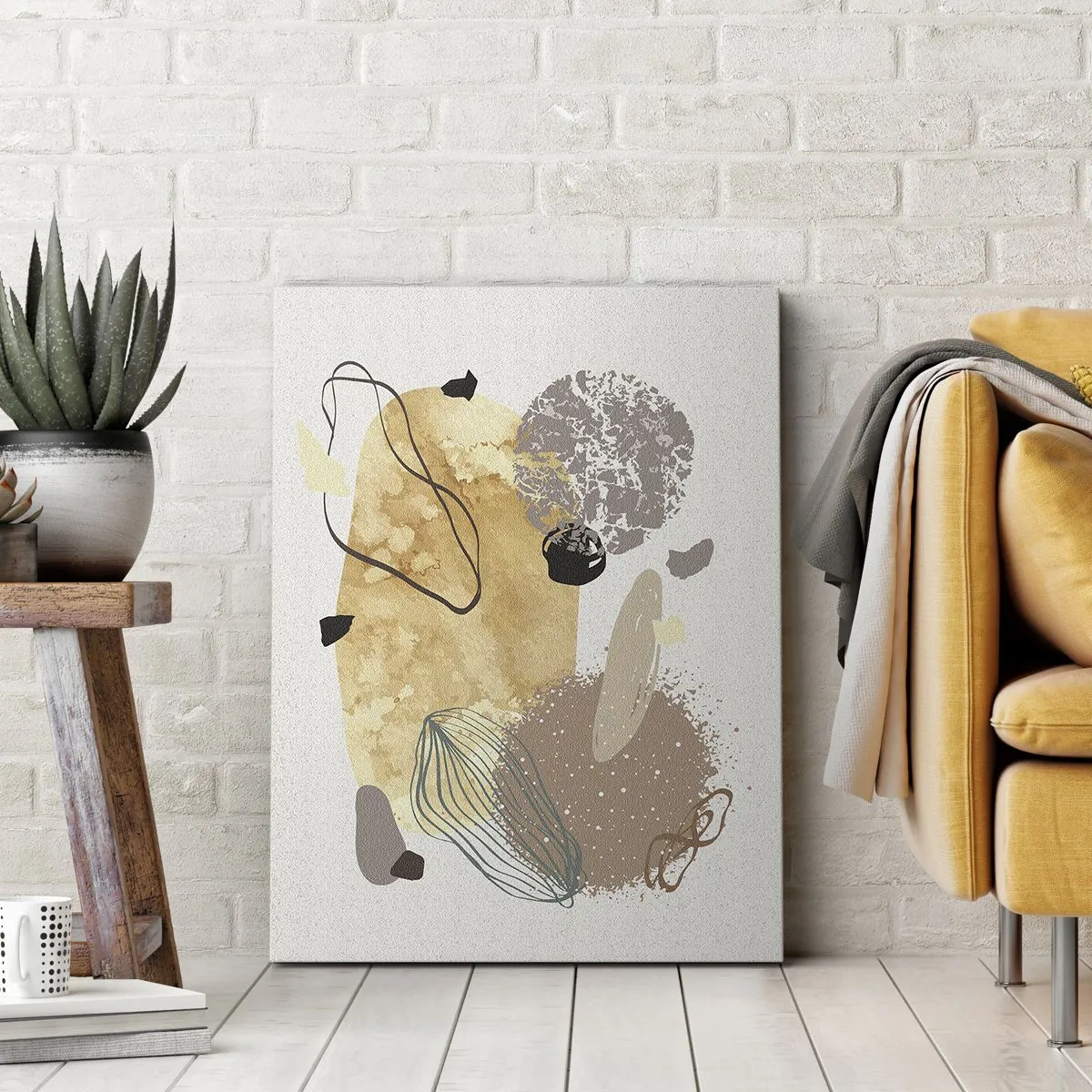 Schilderen op canvas - Toegepaste plumcologie - 70x100 cm