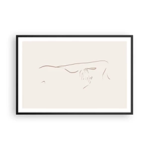 Poster in een zwarte lijst - De vorm van verlangen - 91x61 cm