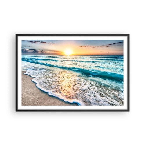 Poster in een zwarte lijst - Een uitzicht dat de moeite waard is - 91x61 cm