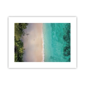 Poster - Paradijsstrand - 40x30 cm