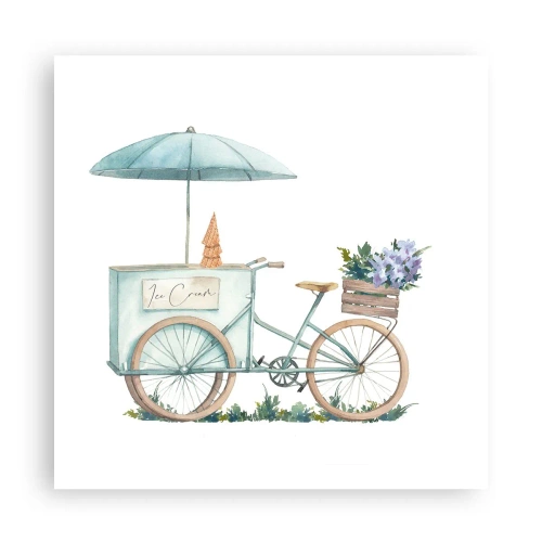 Poster - Zoete herinnering aan de zomer - 60x60 cm