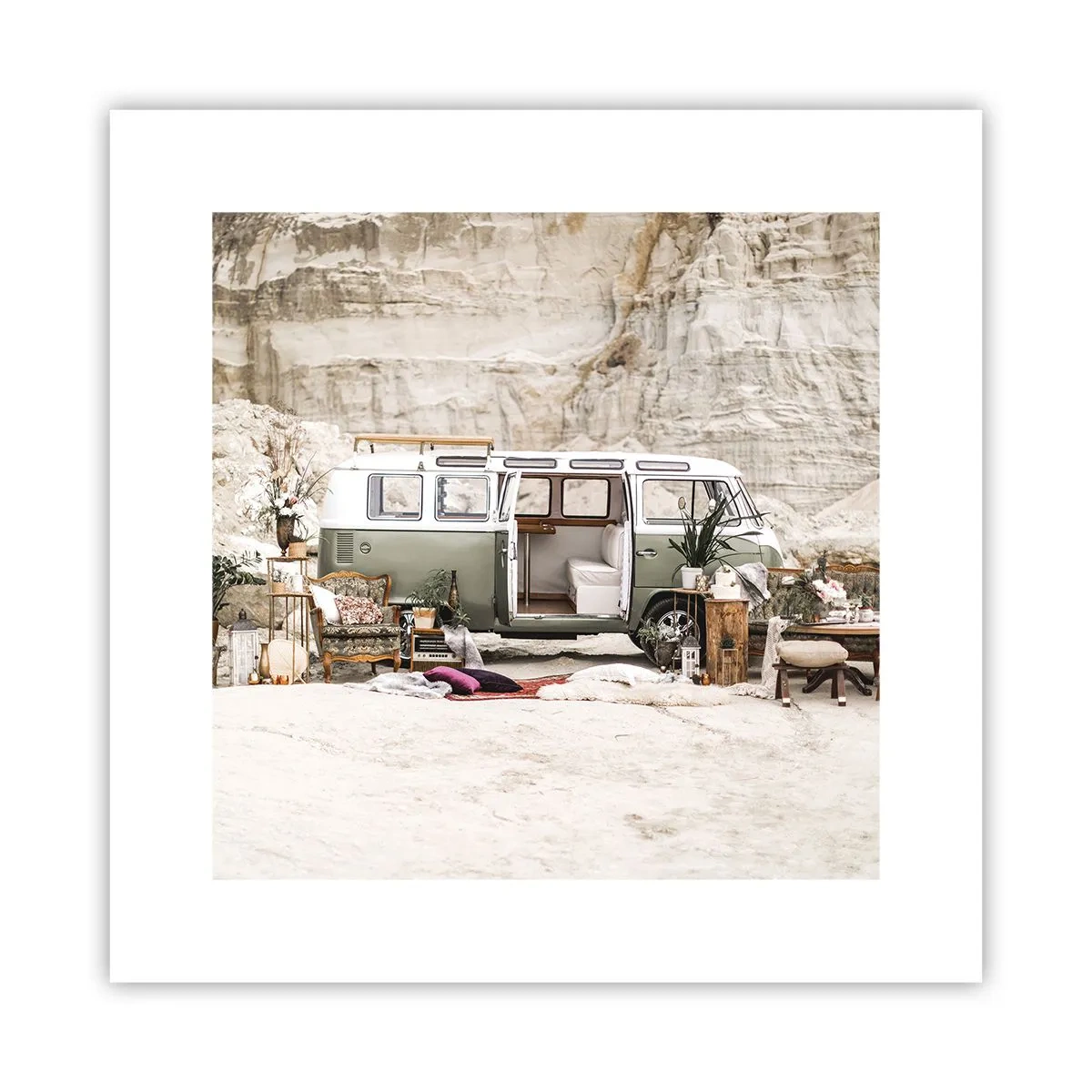 Poster - Er is de tijd om aan de reis te beginnen - 30x30 cm