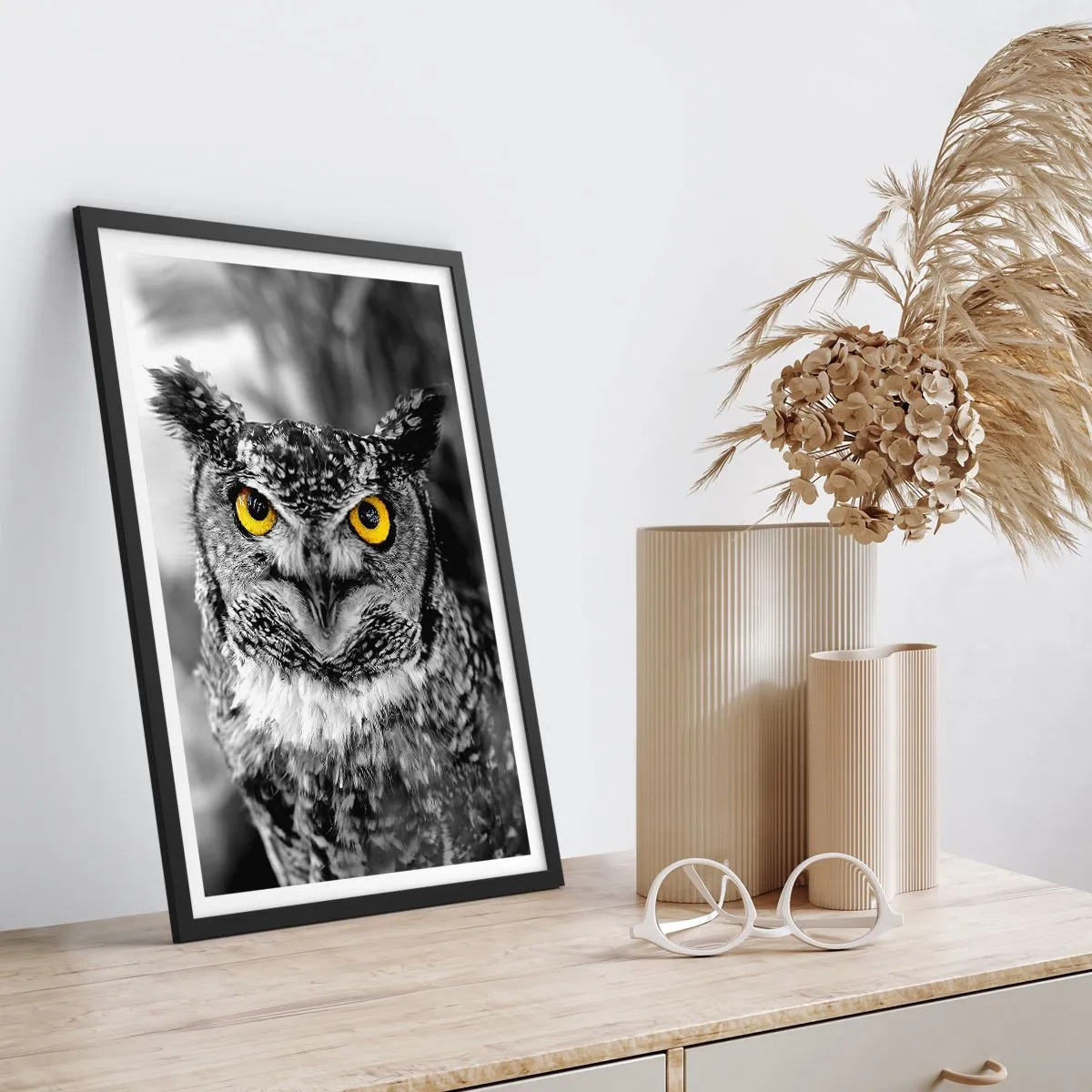 Poster in een zwarte lijst - Niets zal zich verbergen - 40x50 cm