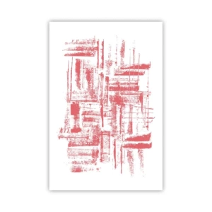 Poster - De rode stad - 61x91 cm