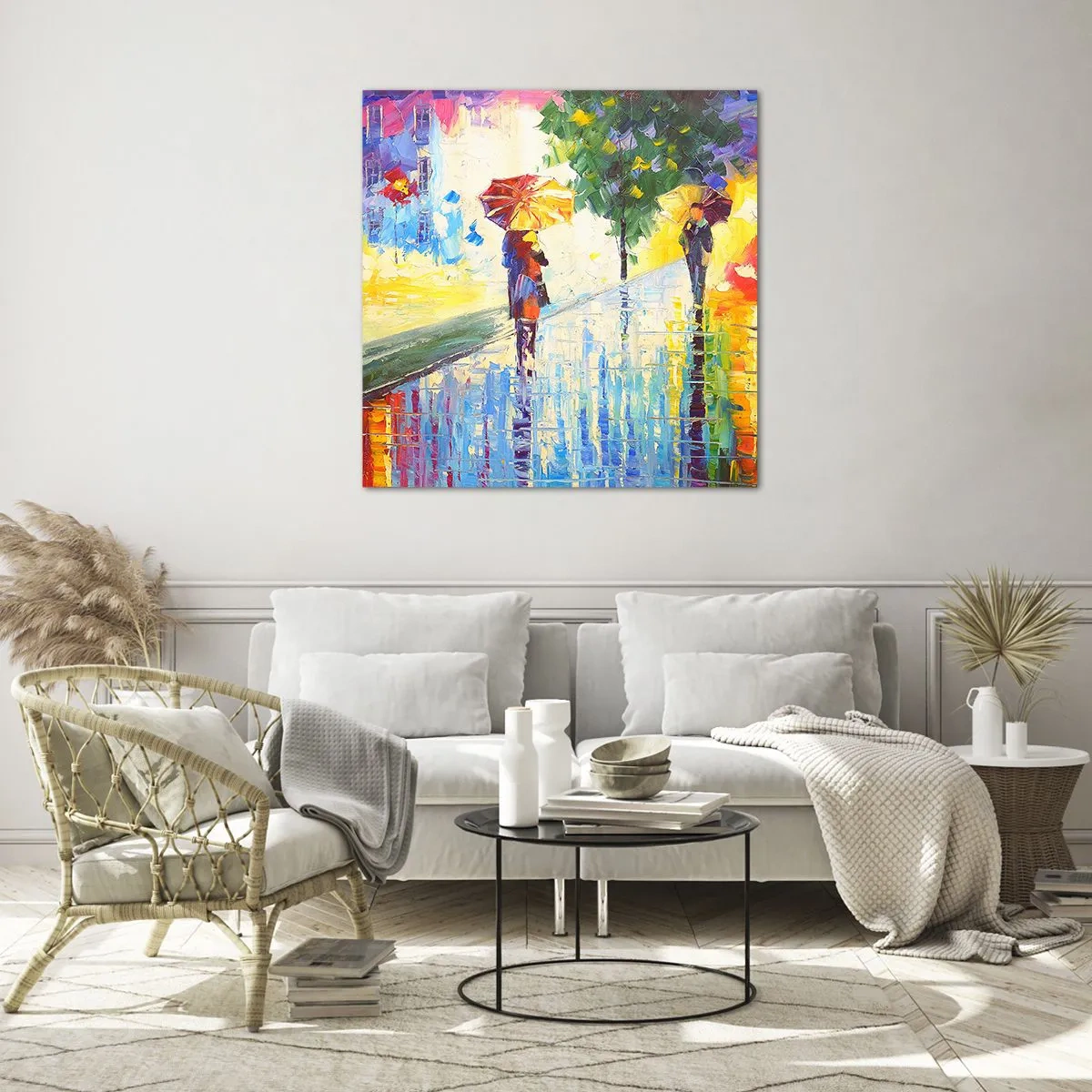 Schilderen op glas - Nu is het helemaal duidelijk - 70x70 cm