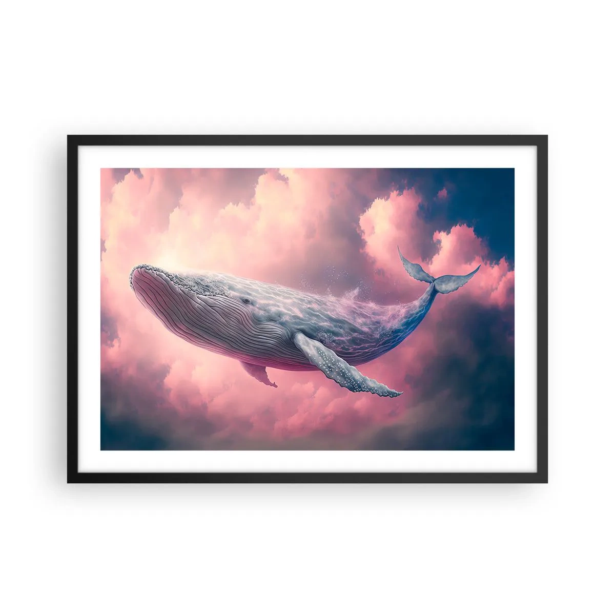 Poster in een zwarte lijst - Wrijf over je ogen - 70x50 cm
