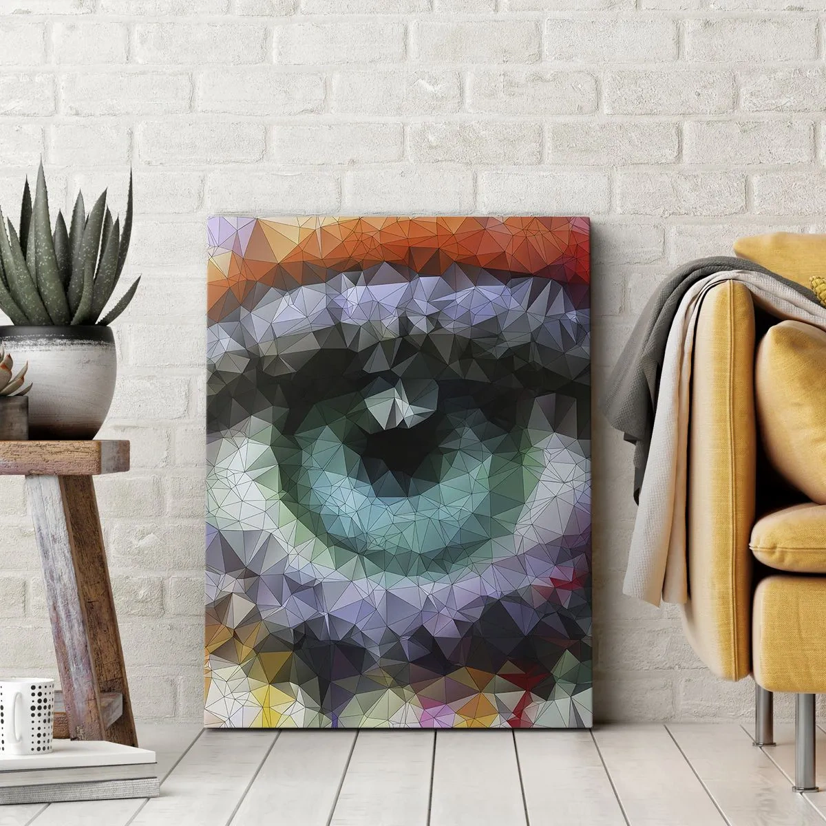 Schilderen op canvas - Kristallijne gloed van de ogen - 50x70 cm