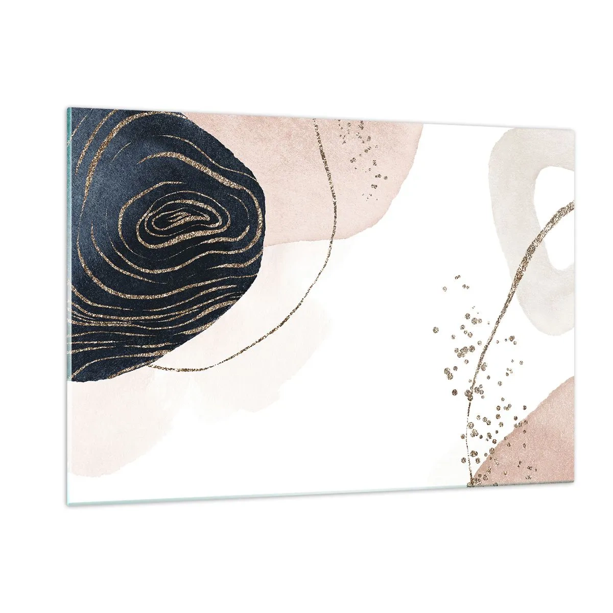 Schilderen op glas - Alles vloeit - 120x80 cm