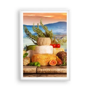 Poster in een witte lijst - De Italiaanse levensvreugde - 70x100 cm