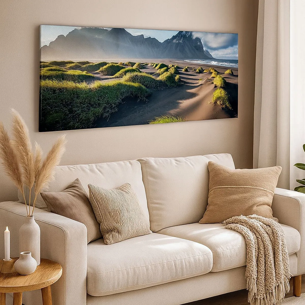 Schilderen op canvas - Harmonie van de elementen - 100x40 cm