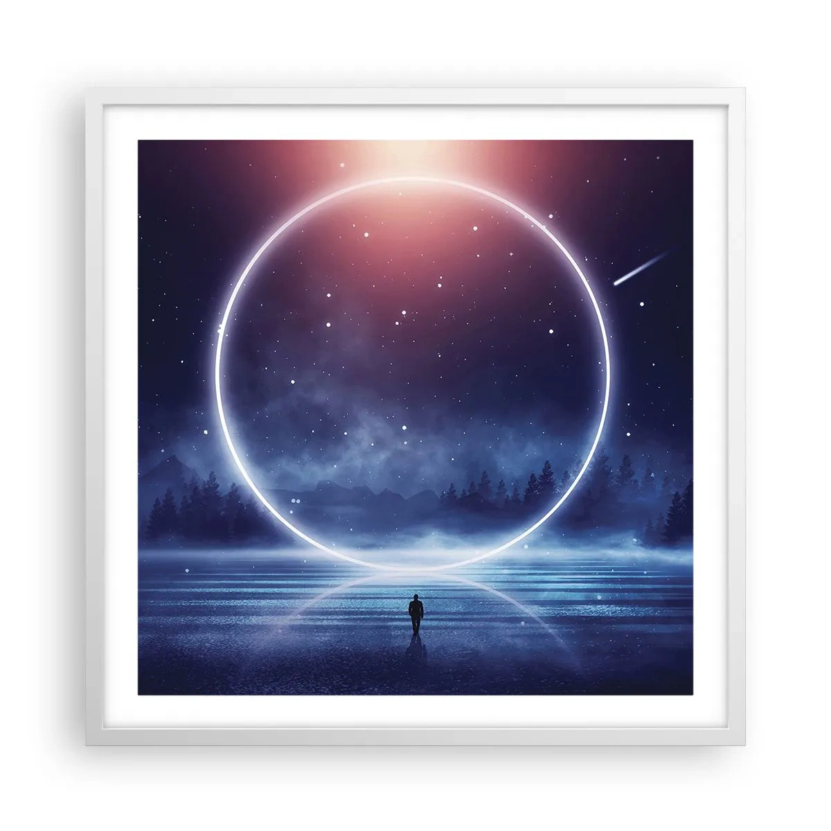 Poster in een witte lijst - Ze zijn er al... - 60x60 cm