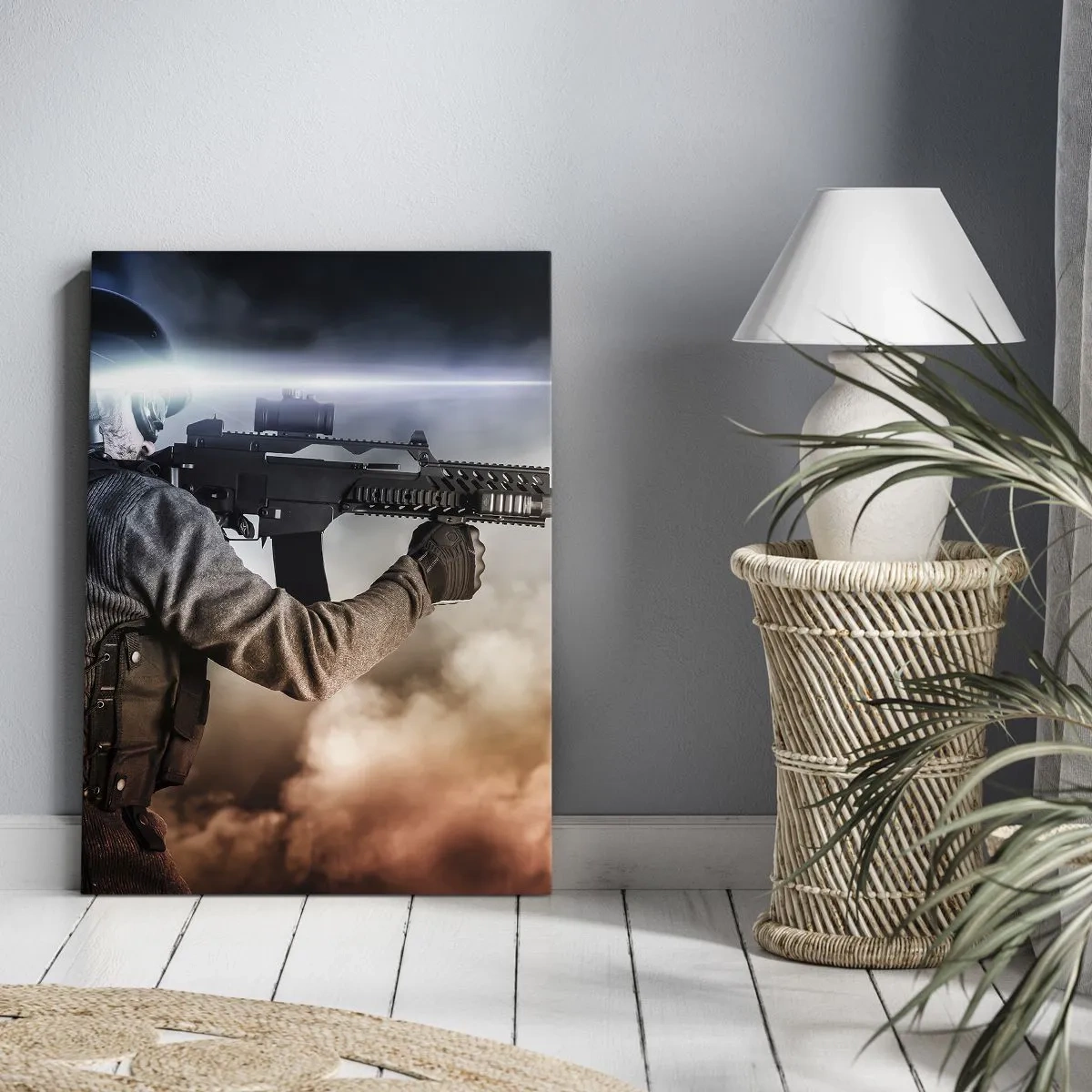 Schilderen op canvas - Gewoon een held - 45x80 cm