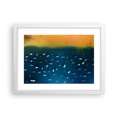 Poster in een witte lijst - Vakantie spel - 40x30 cm