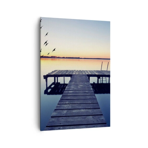 Schilderen op canvas - Dat was een goede dag - 70x100 cm