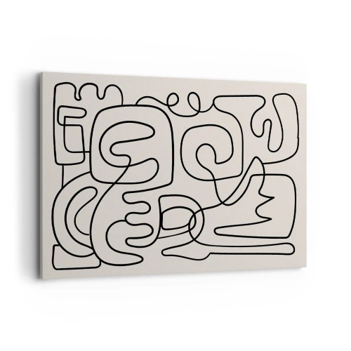 Schilderen op canvas - Volg het pad - 100x70 cm