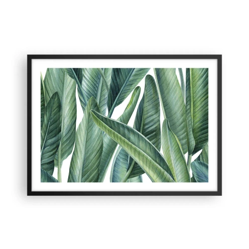 Poster in een zwarte lijst - Groen zelf - 70x50 cm