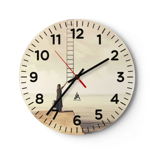 Wandklok - Klok - Een magische reis - 30x30 cm