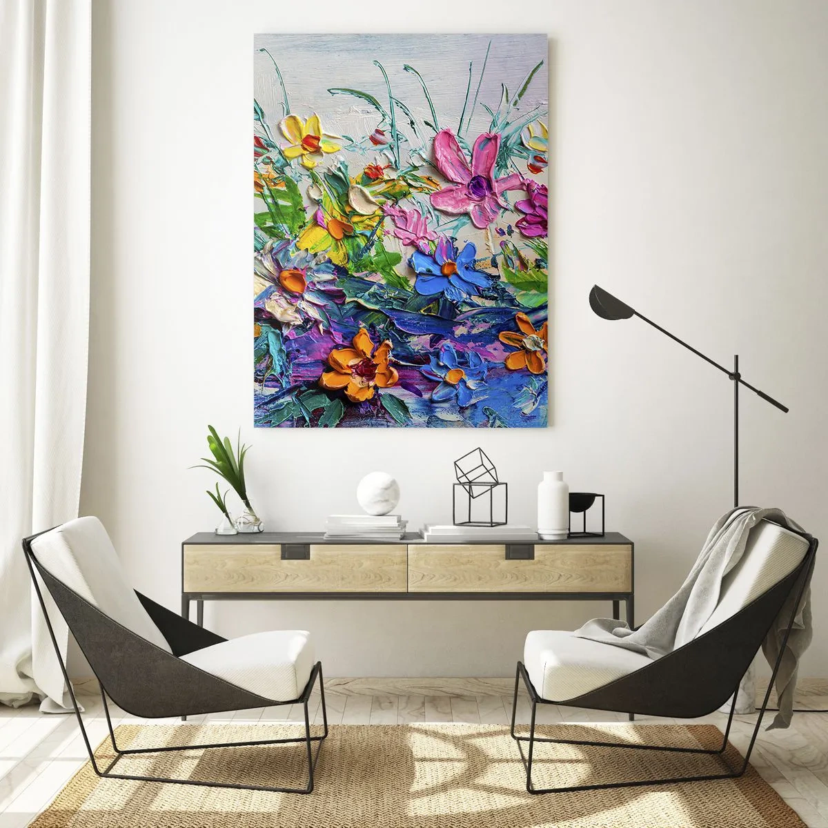Schilderen op glas - Helemaal geen stilleven - 50x70 cm