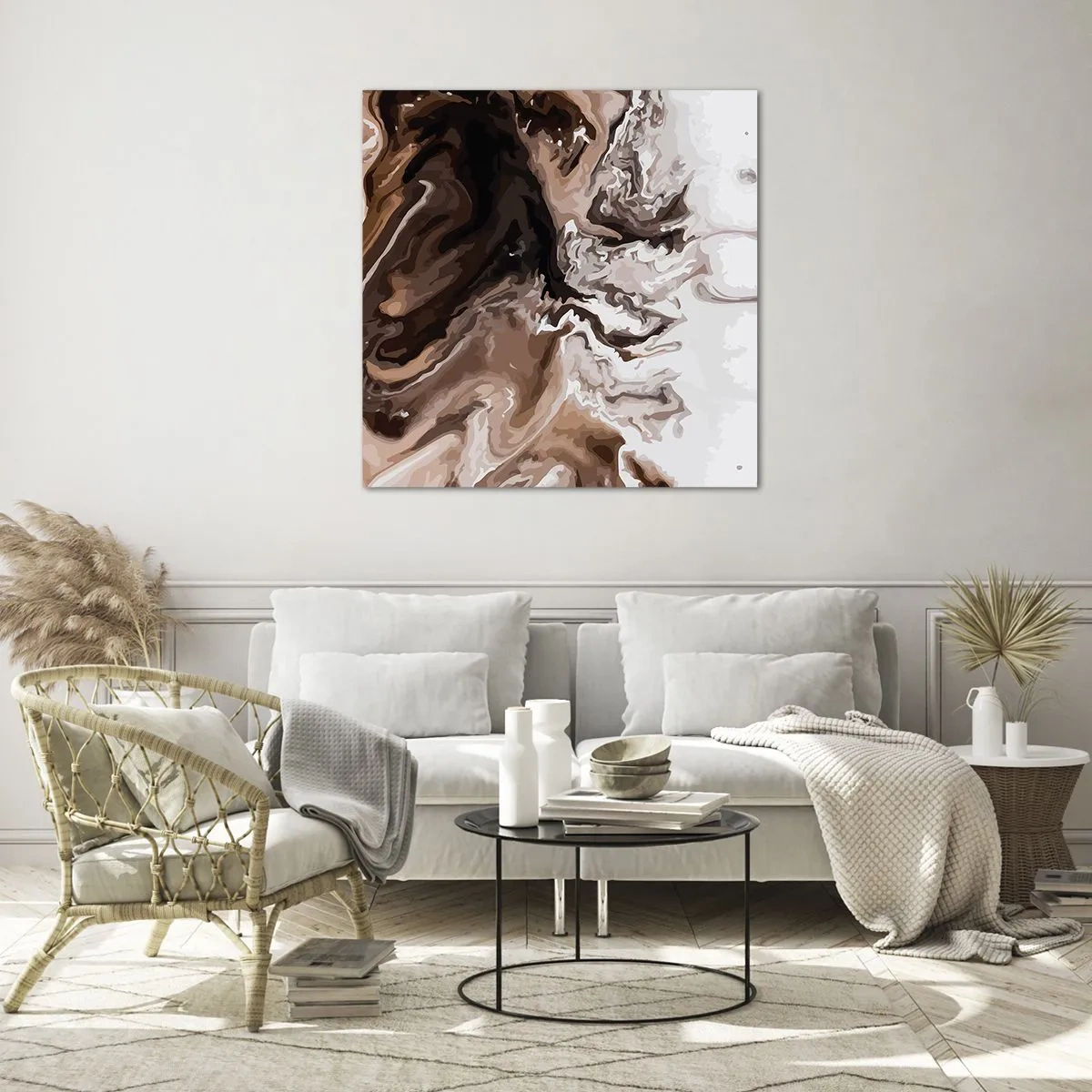 Schilderen op glas - Kleurcontrast - 60x60 cm