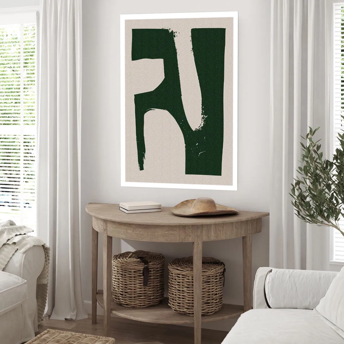 Poster - Baaien van wit - 61x91 cm