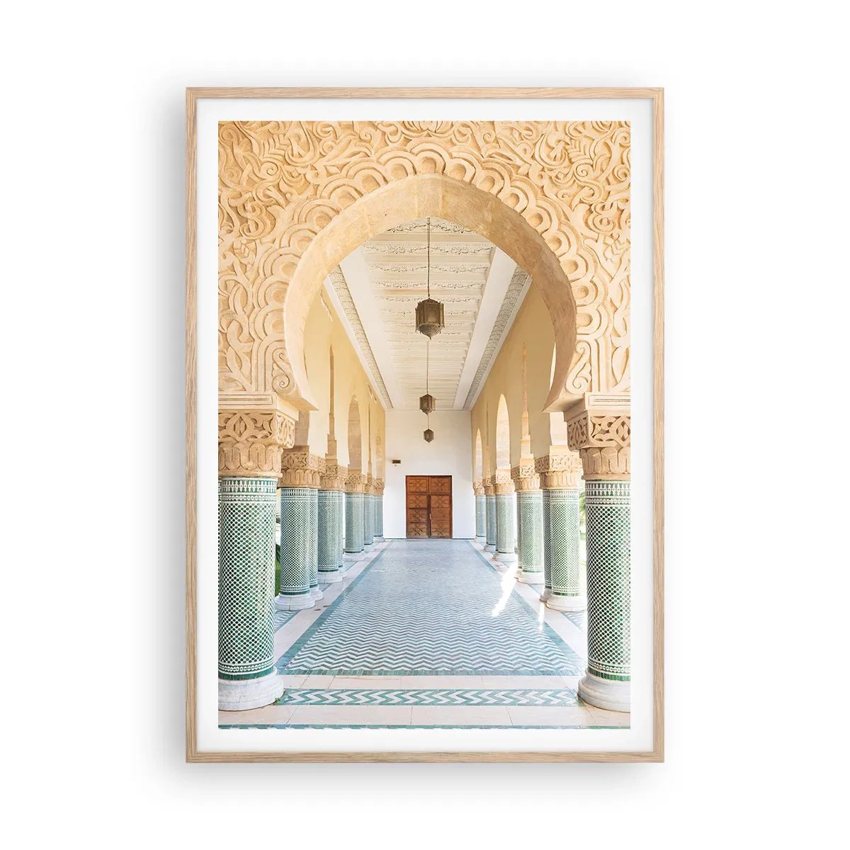 Een poster in een licht eiken lijst - Uit de verhalen van Scheherazade - 70x100 cm
