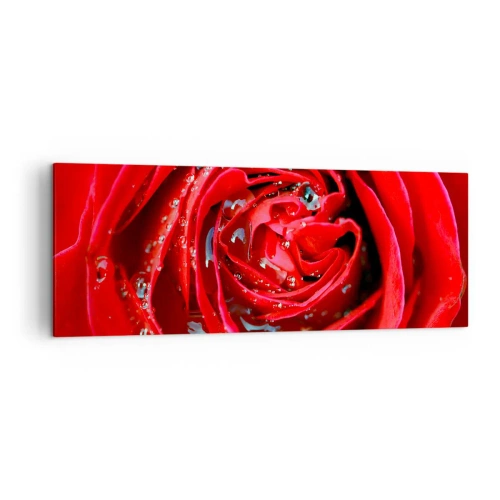 Schilderen op canvas - In de dauwdruppels - 140x50 cm