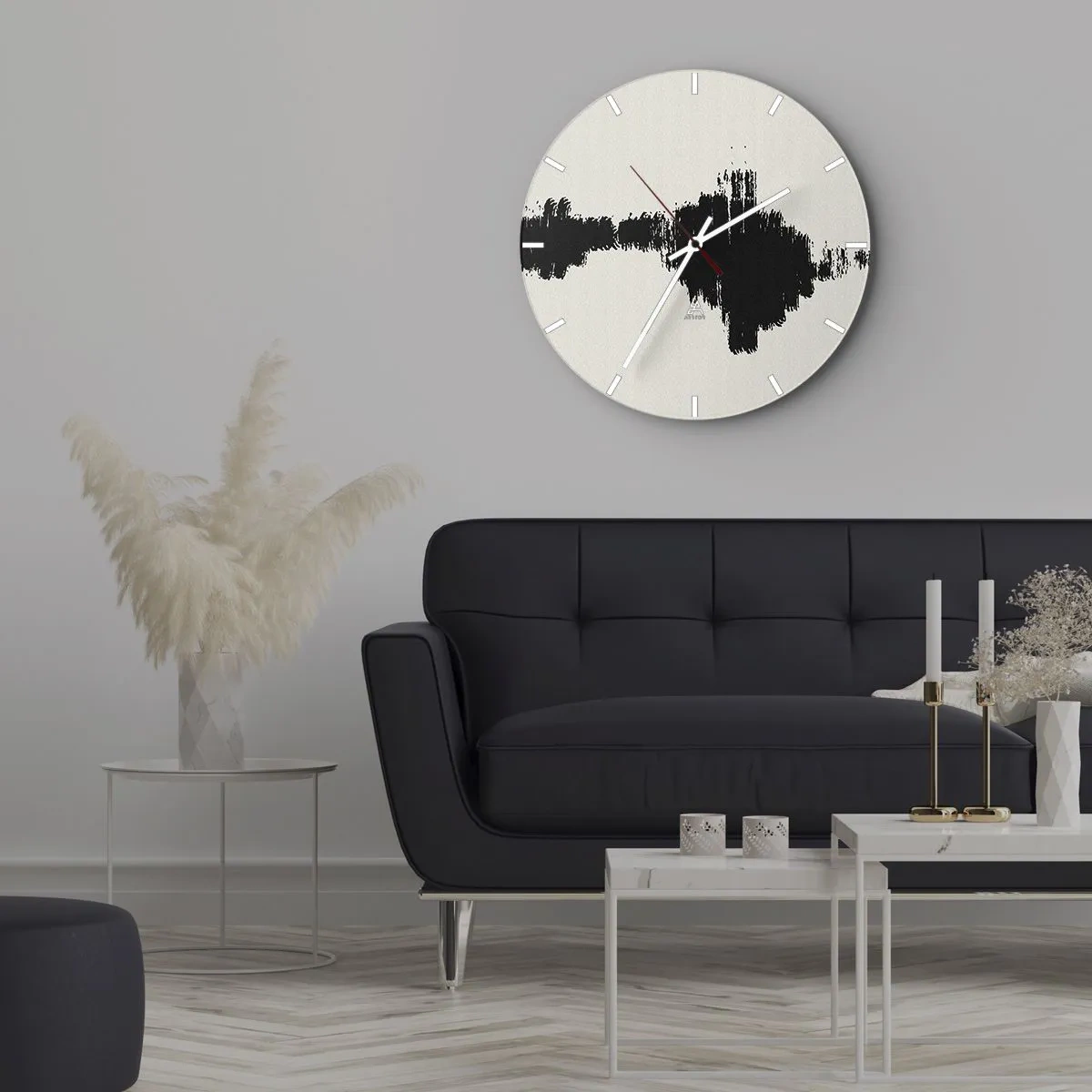 Wandklok - Klok - Trillingen van verbeelding - 40x40 cm
