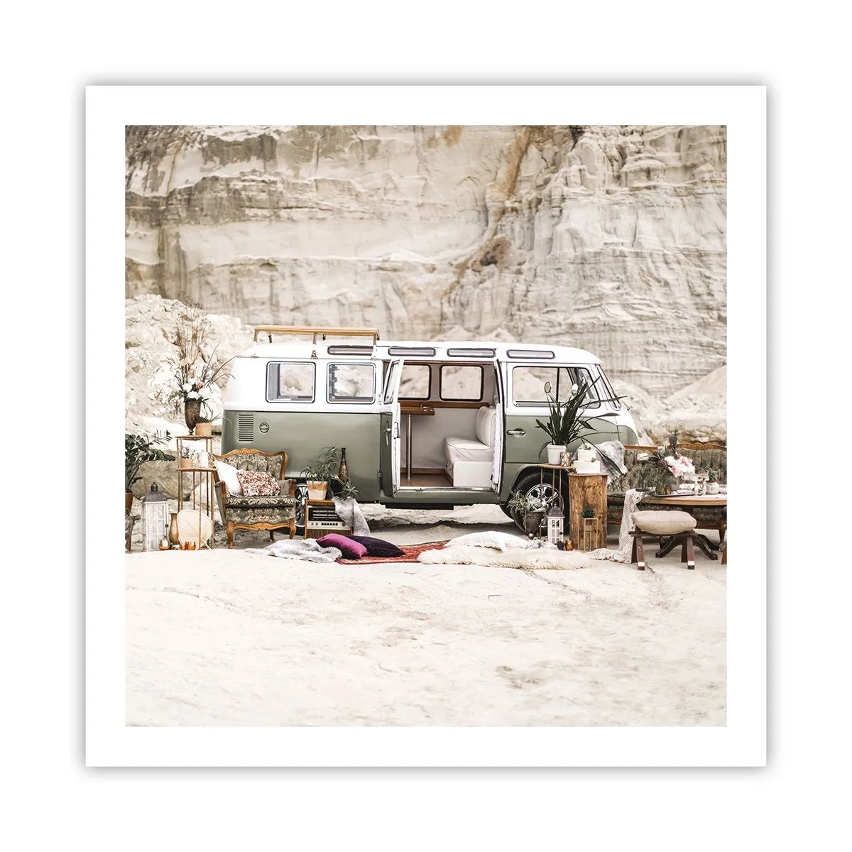 Poster - Er is de tijd om aan de reis te beginnen - 60x60 cm