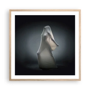 Een poster in een licht eiken lijst - Verborgen verlangens - 60x60 cm