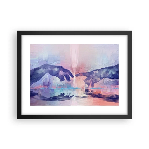 Poster in een zwarte lijst - Goddelijke levensvonk - 40x30 cm