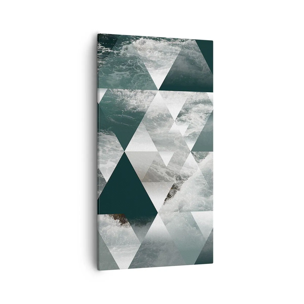 Schilderen op canvas - Kristal perspectief - 55x100 cm
