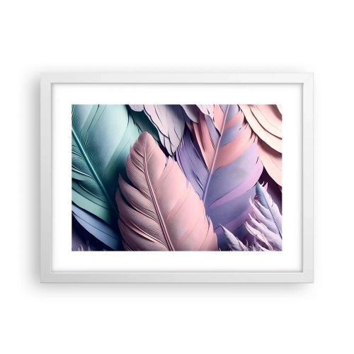 Poster in een witte lijst - Vogel chique - 40x30 cm