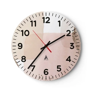 Wandklok - Klok - Een blik door kleur - 40x40 cm