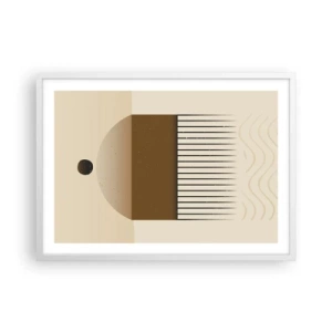 Poster in een witte lijst - verschillende staten - 70x50 cm