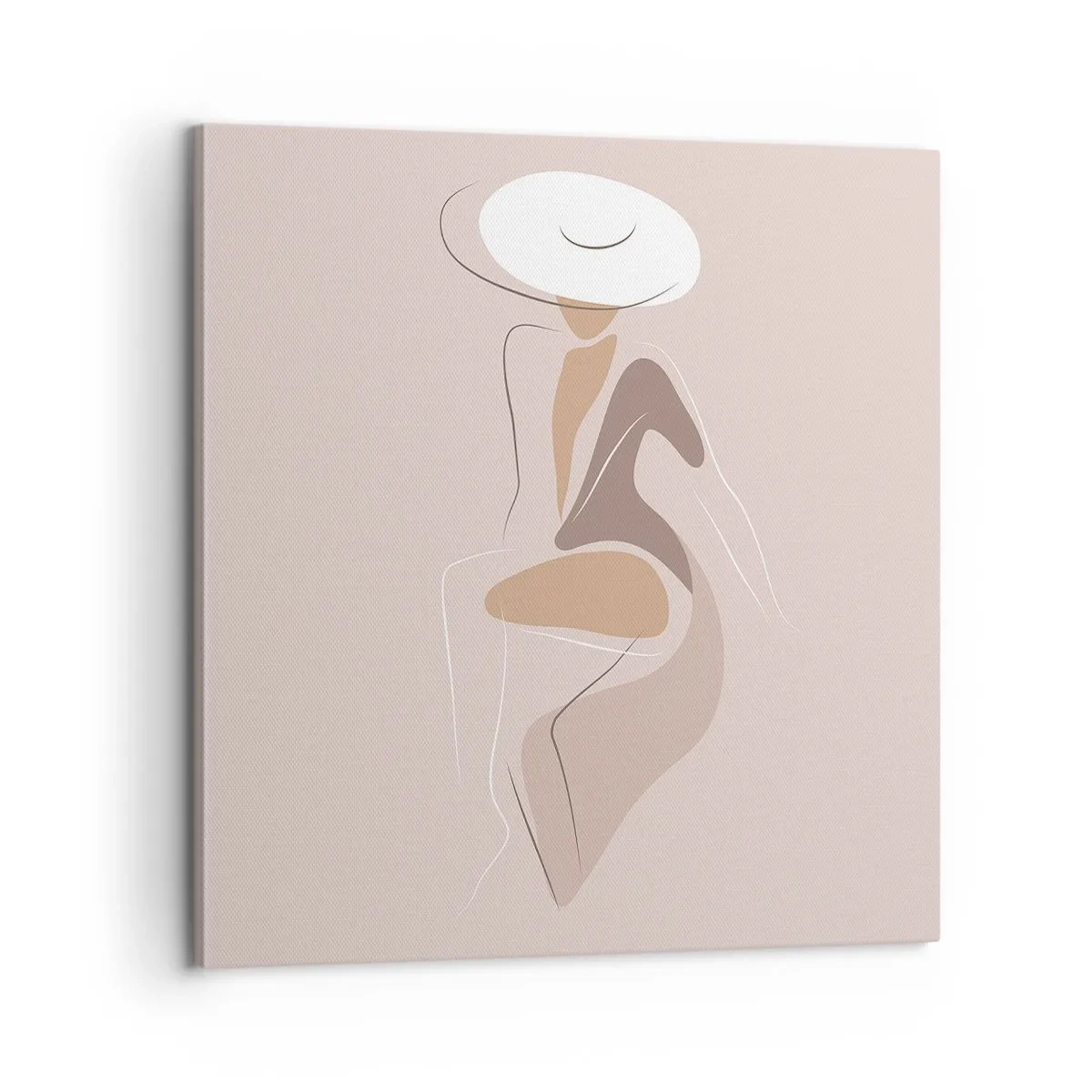 Schilderen op canvas - Een dame zijn - 60x60 cm