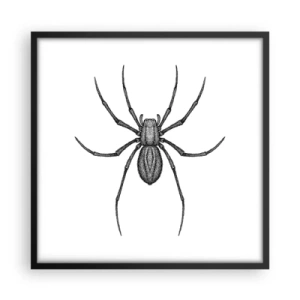 Poster in een zwarte lijst - Verontrustende precisie - 50x50 cm