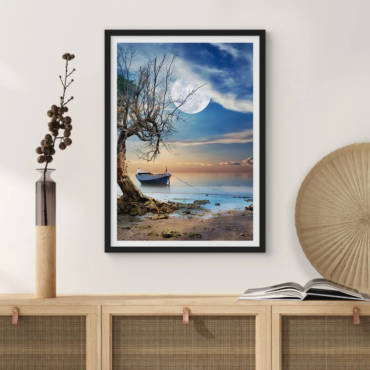 Poster in een zwarte lijst - Is dit het einde of het begin? - 30x40 cm