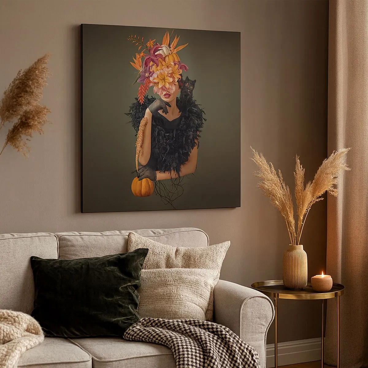 Schilderen op canvas - De spreuk van een heks - 30x30 cm