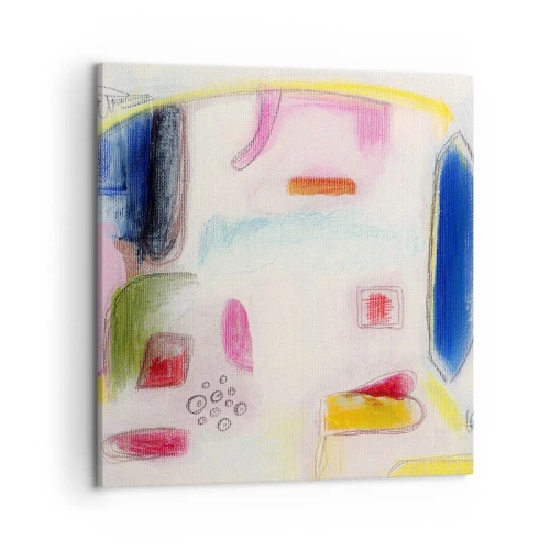 Schilderen op canvas - Meer bol dan hol of plat - 50x50 cm