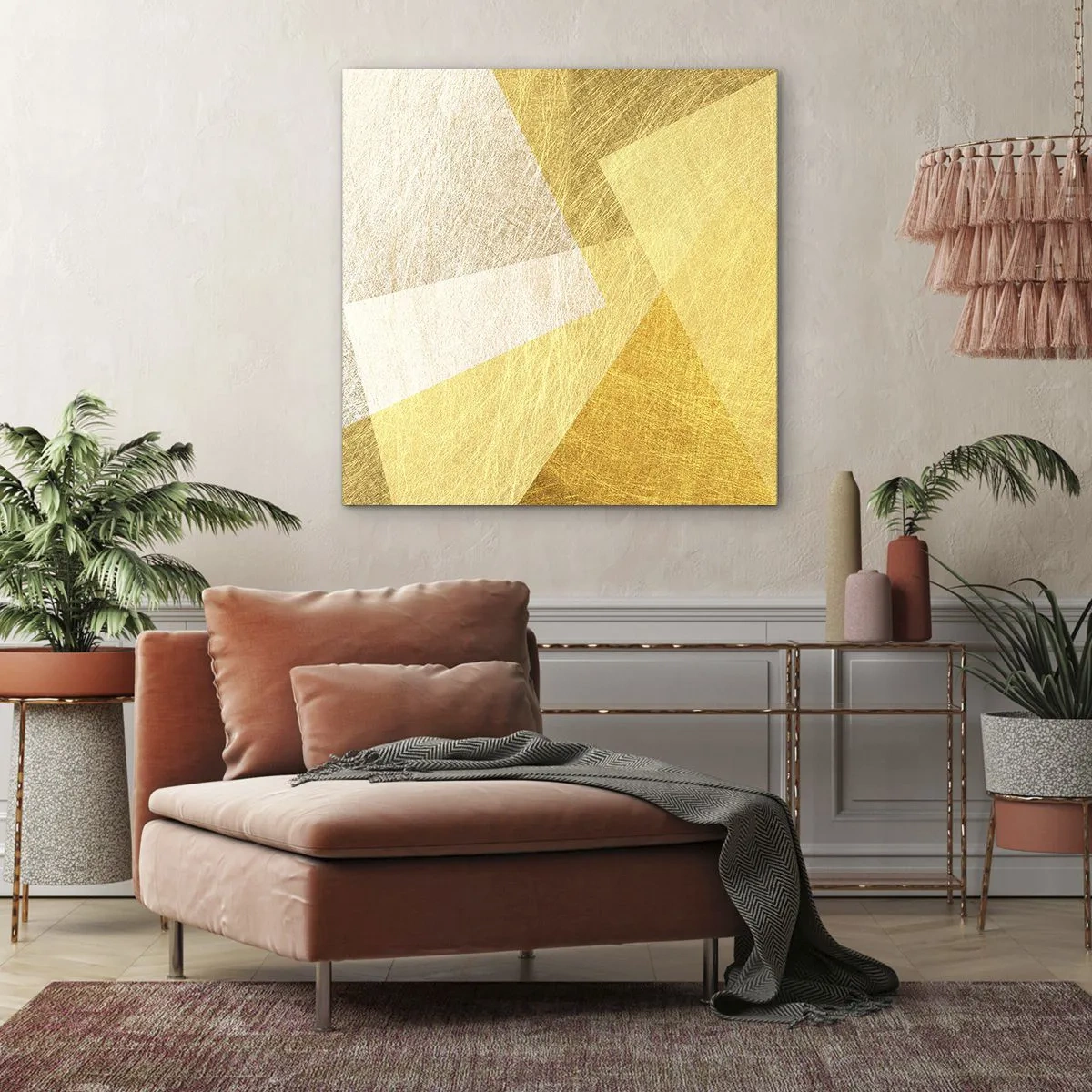 Schilderen op canvas - Geometrie weer - 30x30 cm